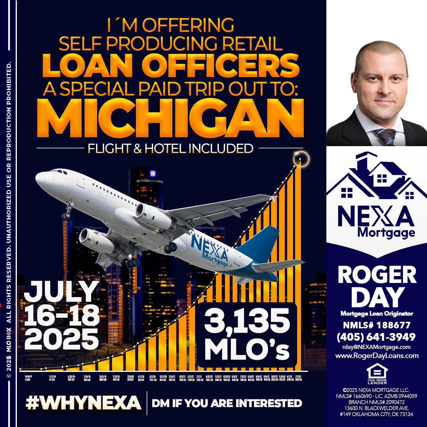 MICHIGAN TRIP - Roger Day -Mortgage Loan Originator