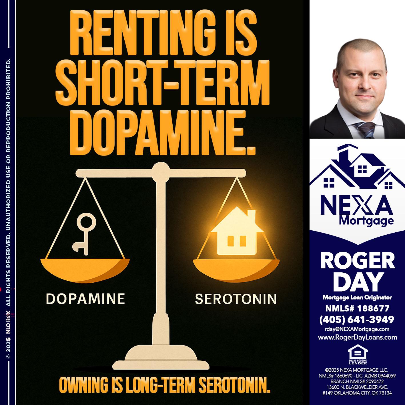 RENTING IS SHORT TERM - Roger Day -Mortgage Loan Originator