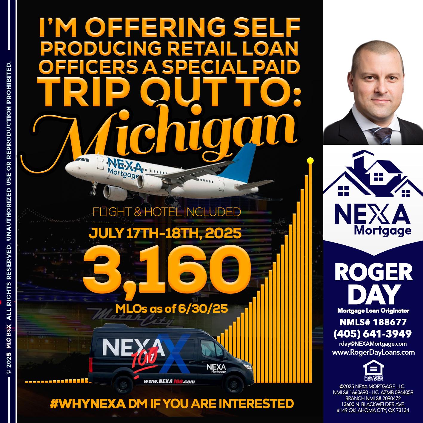 MICHIGAN TRIP - Roger Day -Mortgage Loan Originator