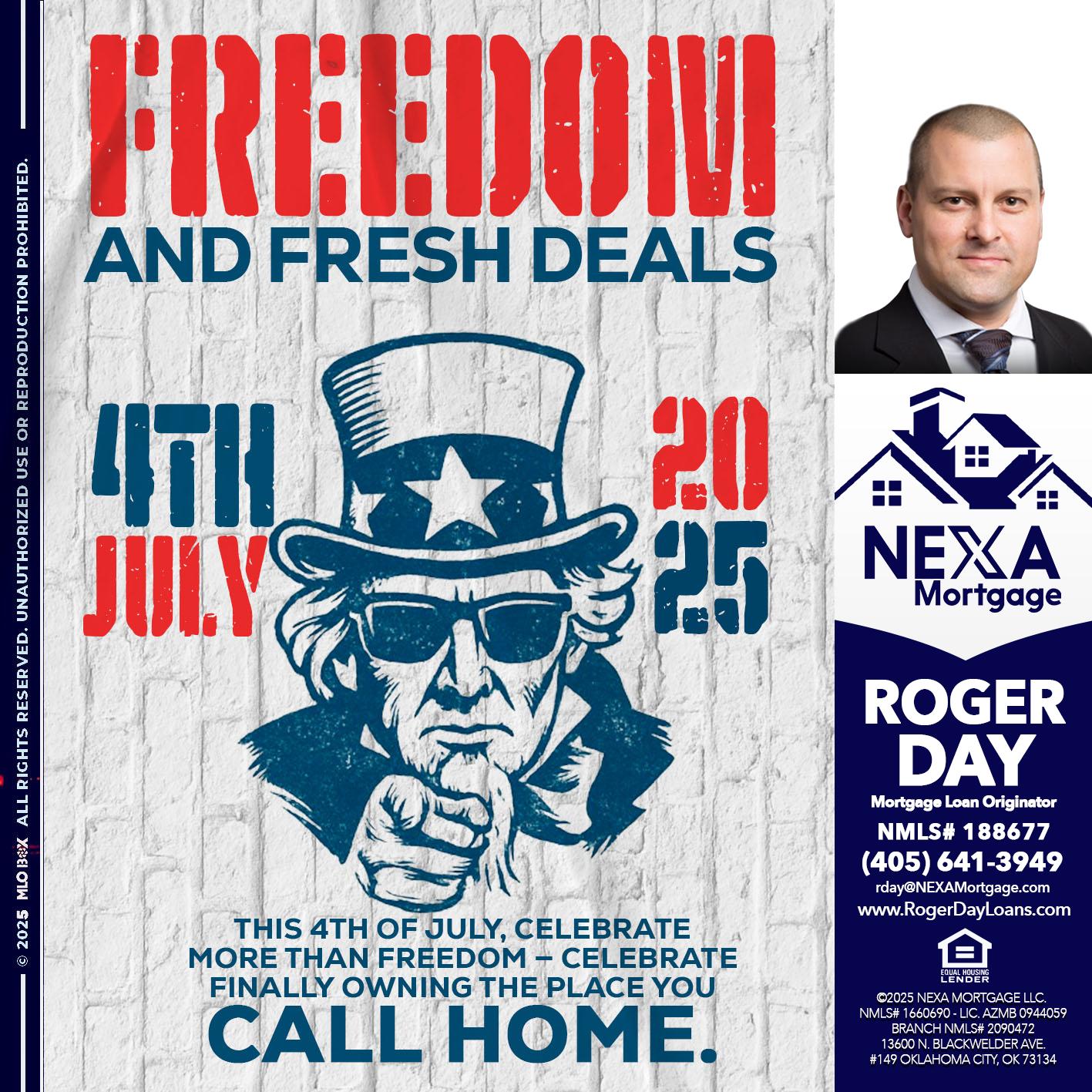 FREEDOM - Roger Day -Mortgage Loan Originator