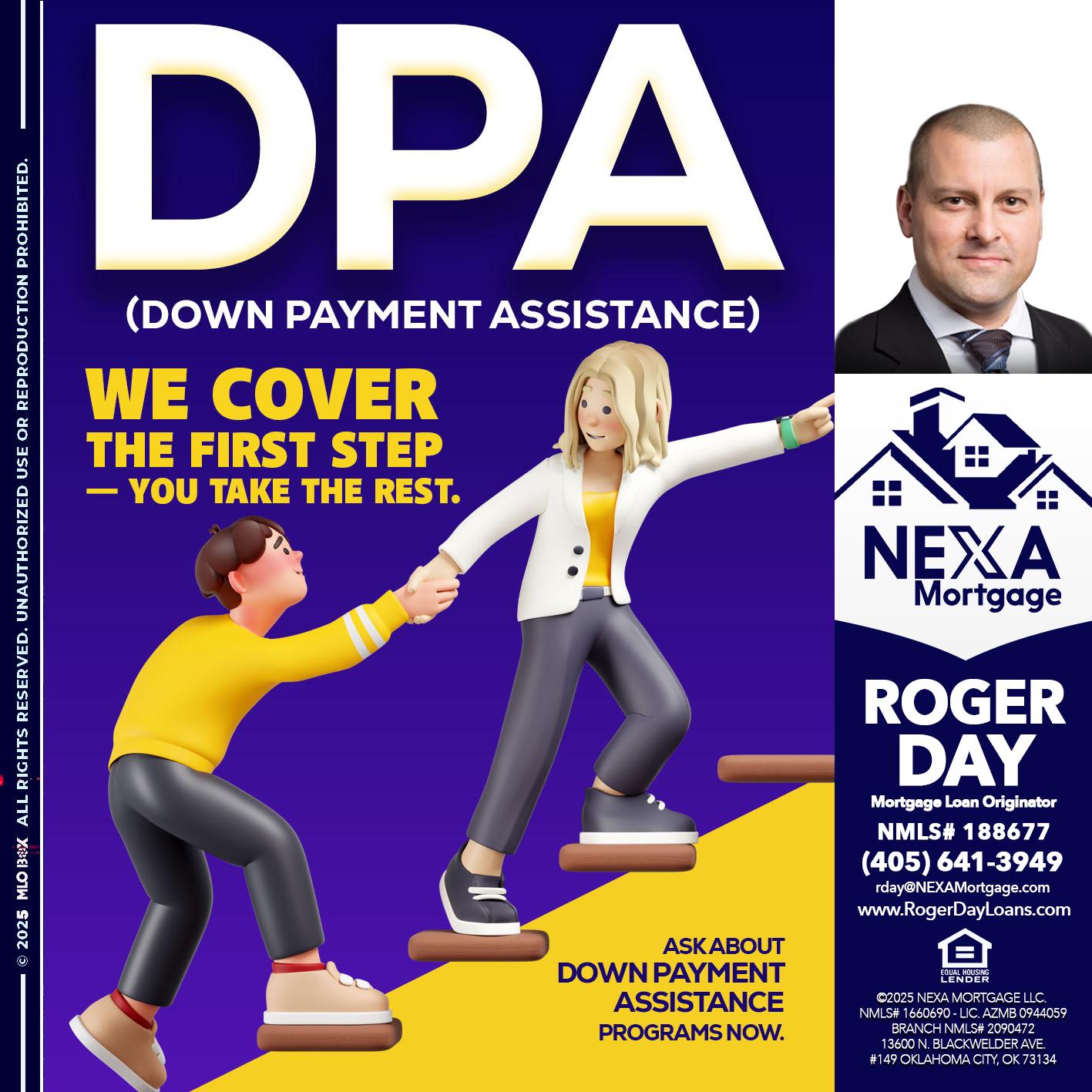 DPA LOANS - Roger Day -Mortgage Loan Originator
