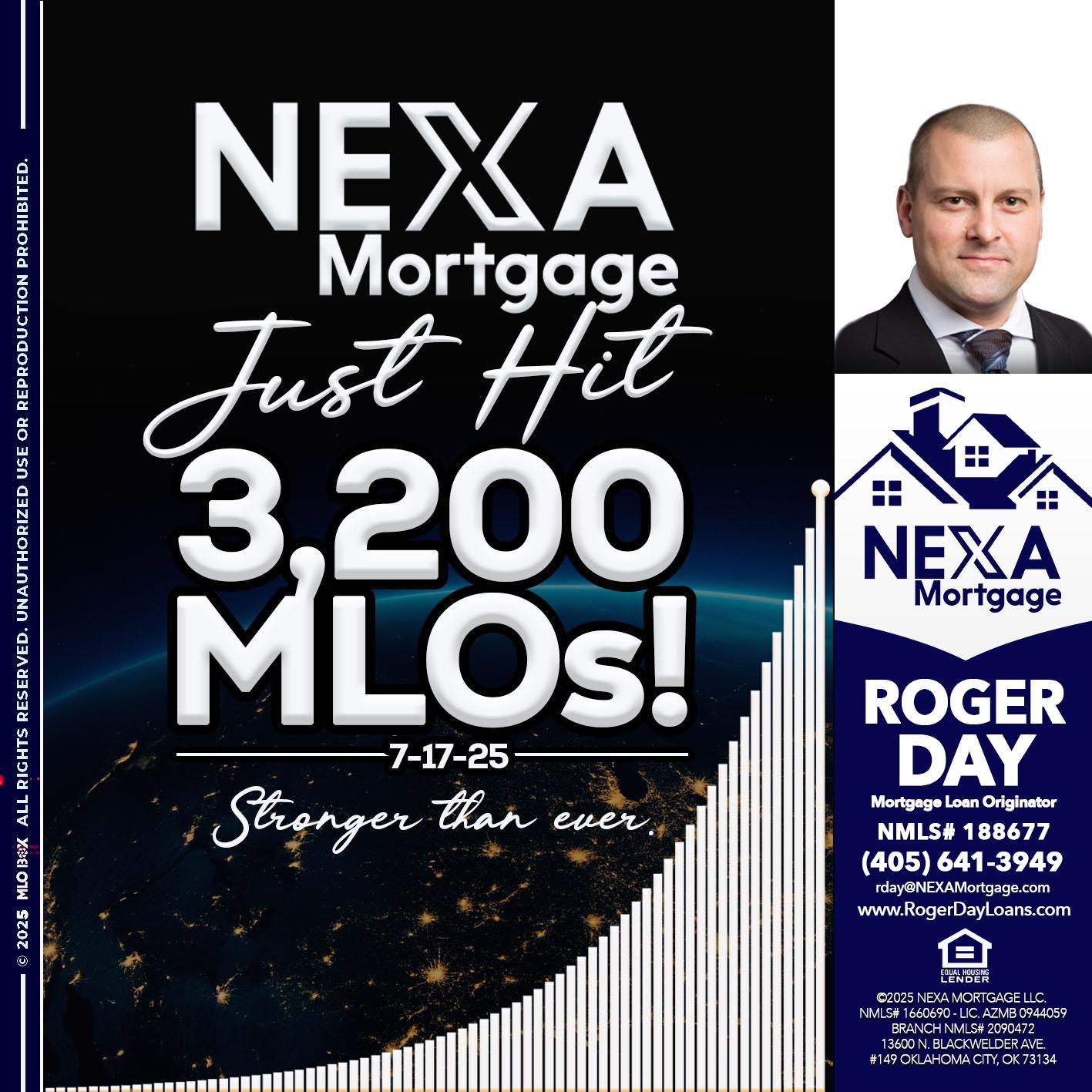 3200 MLOs - Roger Day -Mortgage Loan Originator